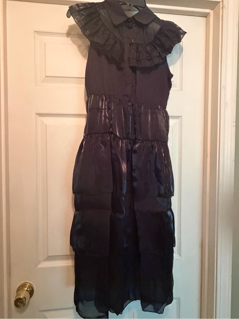 Girls Wednesday Adam’s Halloween costume dress - Picture 2 of 5